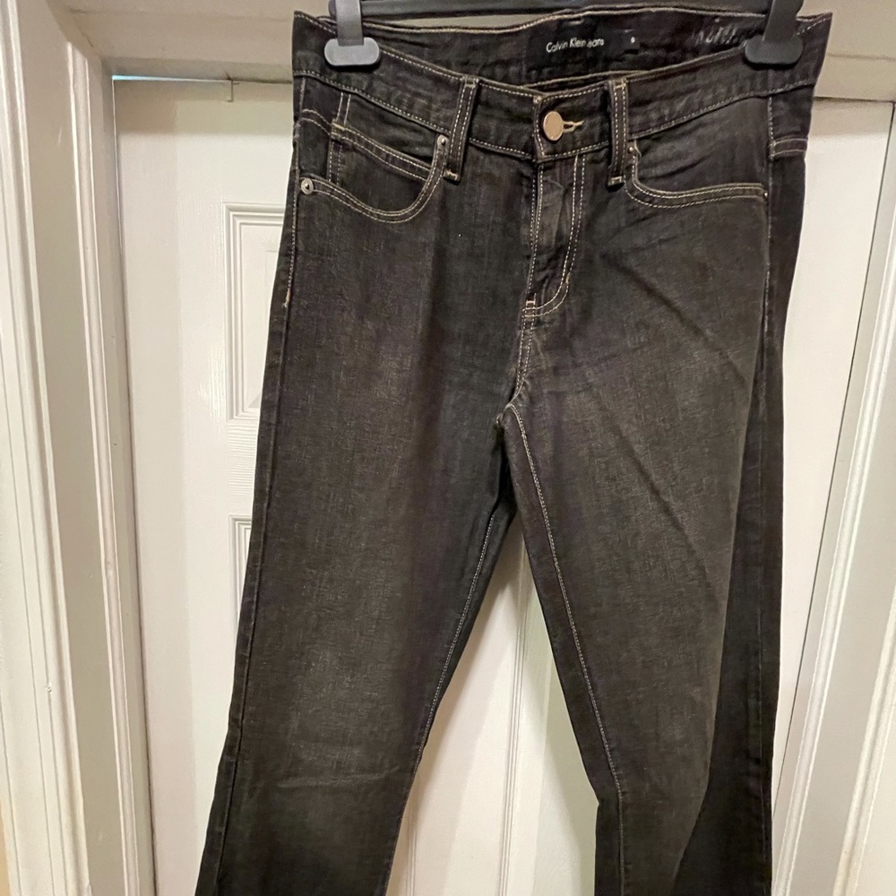 Calvin Klein black denim skinny jeans